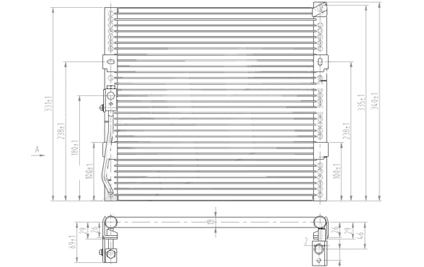 Конденсатор кондиционера Rover 80110SR1A13 цена, от 81.55 USD