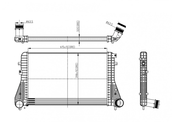 Интеркулер 3L145007 AND