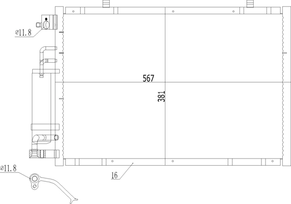 Конденсатор кондиционера Kemp 77648527 цена, от 71.51 USD
