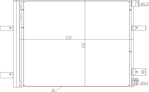 Конденсатор кондиционера Polcar DCN07062 цена, от 101.11 USD