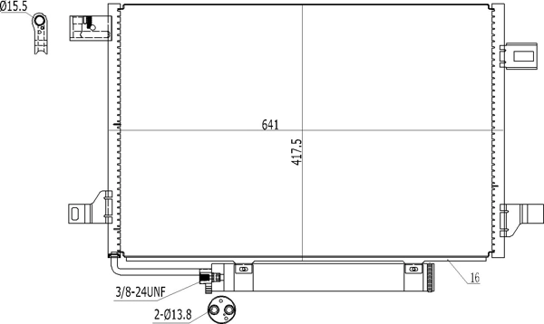 Конденсатор кондиционера Mercedes A хэтчбек (W169) (2004 - 2012) цена, от 73.70 USD