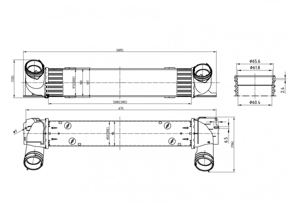Интеркулер MST488 Magneti Marelli