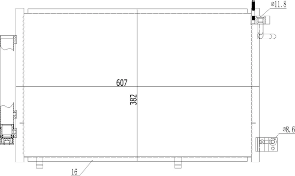 Купить CS76711 DP Group Радиатор системы охлаждения кондиционера