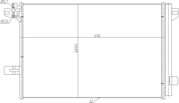 Конденсатор на Volkswagen Transporter T6 SGA, SGH, SHA, SHH