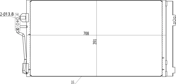 Купить Радиатор кондиционера Мерседес-бенц Виано  W639