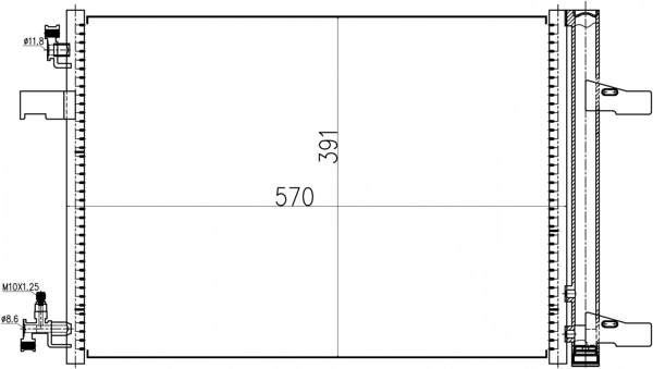 Конденсатор кондиционера AVA OLA5500DAVA цена, от 63.34 USD