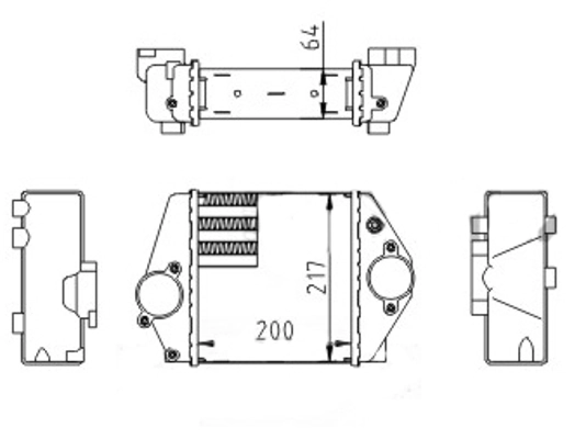 Купить 1553539 Kraft Интеркулер