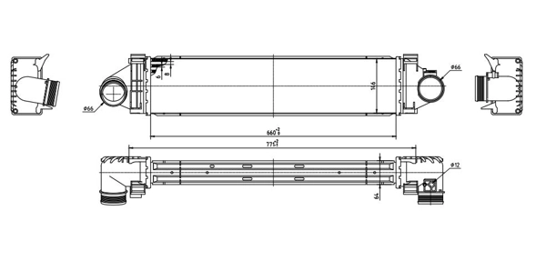 Интеркулер HMP8V619L440AC Hmpx