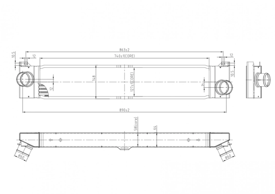 Купить 1559826 Kraft Интеркулер