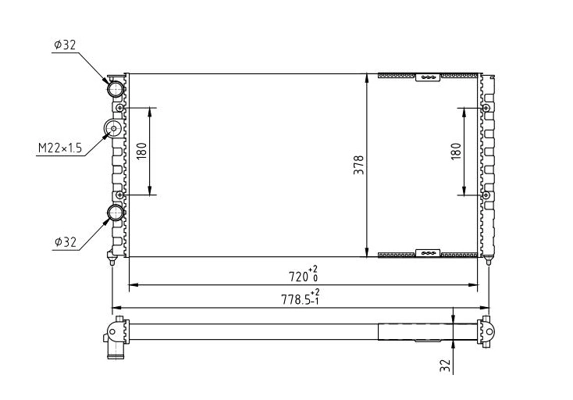 R20065 Sato Tech Радиатор основной