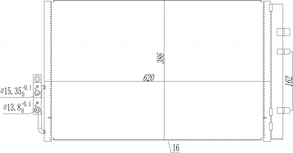 Конденсатор кондиционера Polcar DCN05014 цена, от 82.03 USD