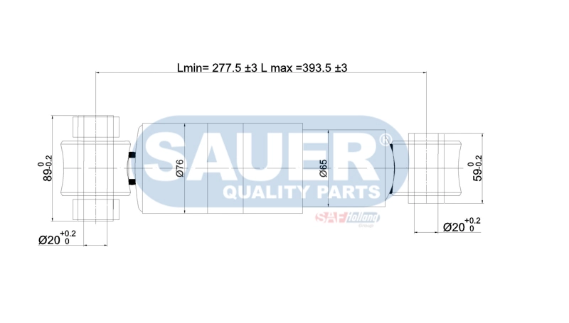 Купить A9463260500 Mercedes Амортизатор прицепа