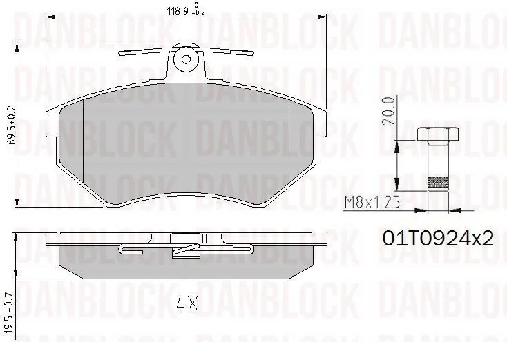 Колодки Euroex EXBP01080AM цена, от 10.65 USD