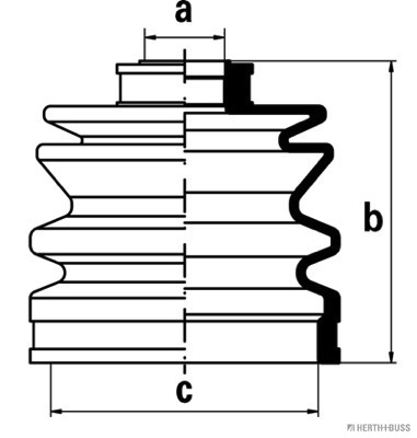 Compre Bota de proteção externa de junta homocinética do semieixo dianteiro Mitsubishi Colt 2