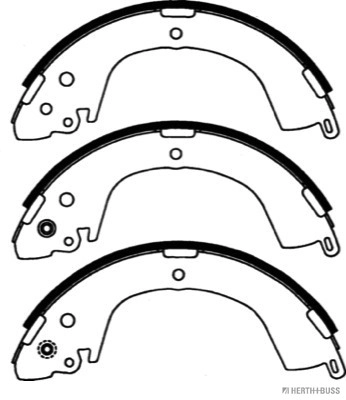 Колодки тормозные задние барабанные JAKOPARTS J3505034