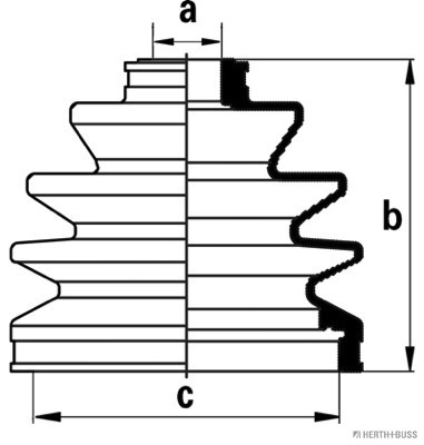 Compre Bota de proteção externa de junta homocinética do semieixo dianteiro Nissan Pathfinder 
