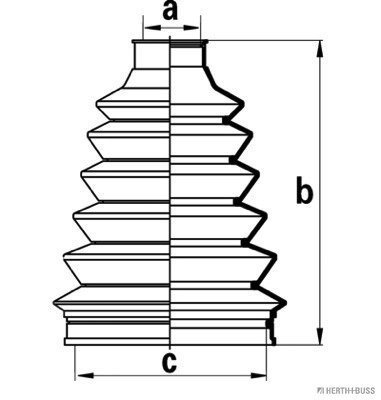 Bota de proteção externa de junta homocinética do semieixo dianteiro KIA Magentis I GD