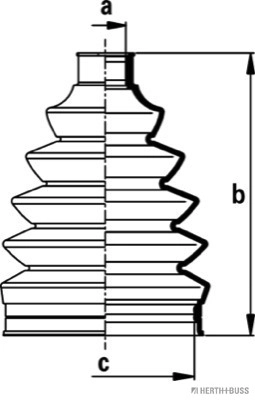 Bota de proteção externa de junta homocinética do semieixo dianteiro para Chevrolet Aveo II T250, T255
