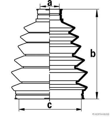 Bota de proteção externa de junta homocinética do semieixo dianteiro Honda Civic 6 MB