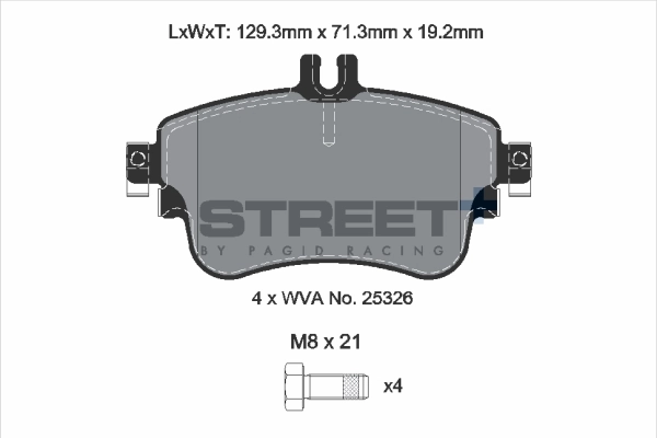 A0004201405 Mercedes Колодки передние