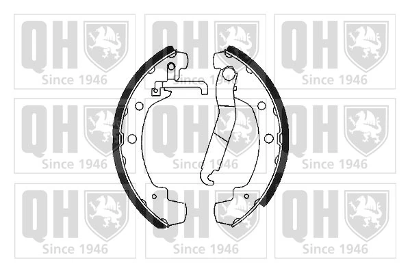 Задние барабанные колодки LS1714 Polcar