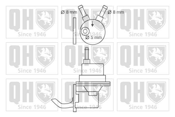 QFP56 QUINTON HAZELL Топливный насос, механический