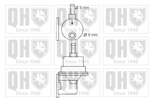 QFP113 QUINTON HAZELL Топливный насос, механический