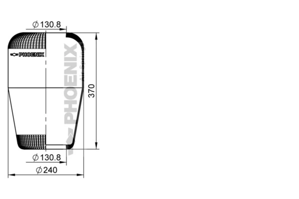 RL9784 Blacktech Пневмоподушка моста