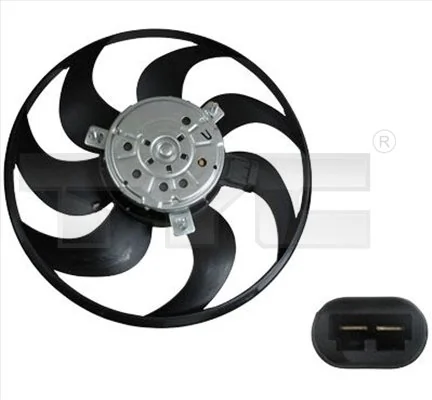 Ventilador elétrico de esfriamento montado (motor + roda de aletas) Mercedes Vito 2 639