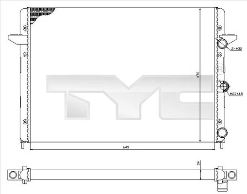 Радиатор 324008A2 Polcar