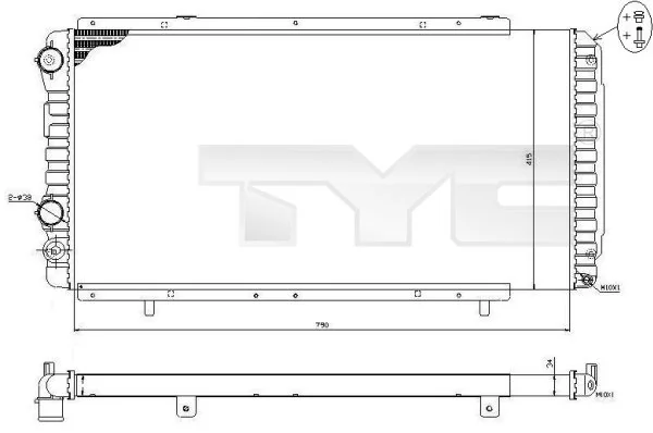 Радиатор основной на Peugeot Boxer I 230L