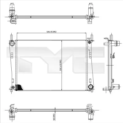 BM1526 Magneti Marelli Радиатор основной