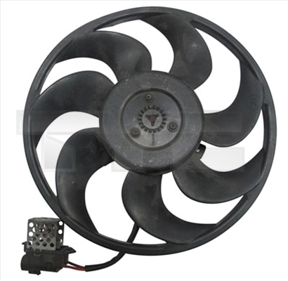 Ventilador elétrico de esfriamento montado (motor + roda de aletas) Opel Zafira A05