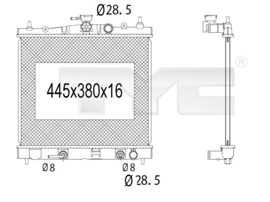 Купить 214603U500 Nissan/Infiniti Радиатор водяной