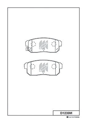 Задние тормозные колодки 44060AU090 Nissan/Infiniti
