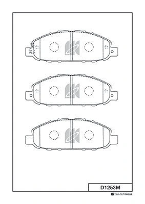 Передние тормозные колодки D10603XA0A Nissan/Infiniti