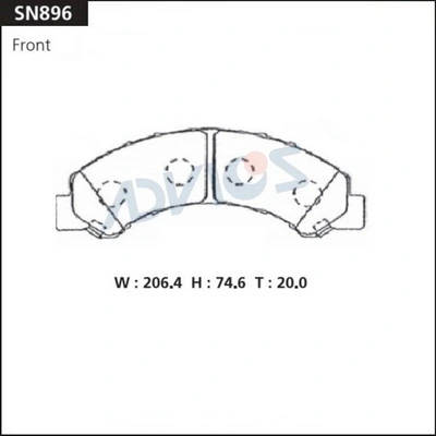 0446537070 Toyota Колодки тормозные дисковые комплект