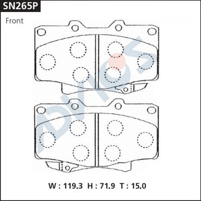 Тормозные колодки Hexen DBS3011