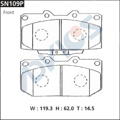 Купить GDB3307S TRW Колодки тормозные