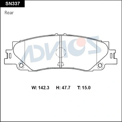PN1544 Nibk Колодки тормозные дисковые комплект