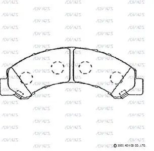 Задние дисковые колодки Toyota 0446537070