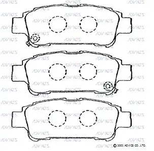 Колодки дисковые  Toyota Avensis Verso минивэн (LCM) (2001 - 2009) цена, от 23.49 USD