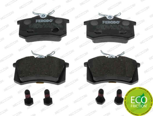 Pastillas de freno traseras FDB1083 Ferodo