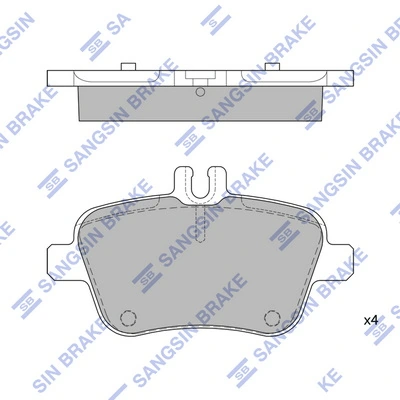 Колодки тормозные дисковые комплект на Mercedes CLA  X117