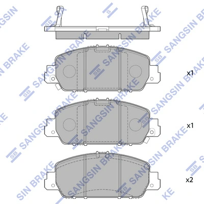 Колодки Honda 45022T8MG00SK1 цена, от 55.03 USD