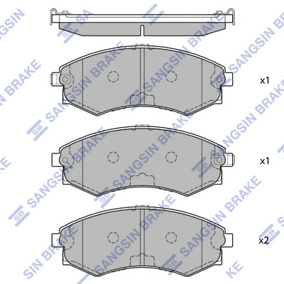 MB895072 Chrysler Колодки передние