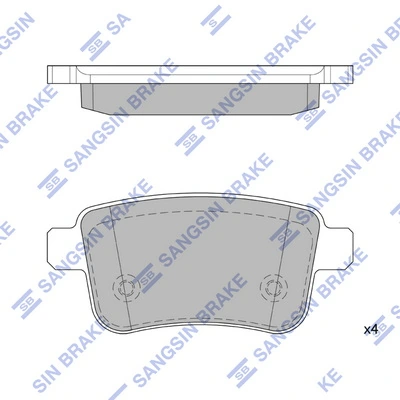 Купить 4154210410 Renault (RVI) Колодки тормозные задние, дисковые