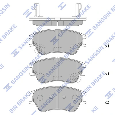 Купить 5810102A20 Onnuri Колодки тормозные