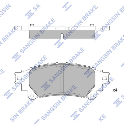 Купить QE0042S Q-top Колодки тормозные задние, дисковые
