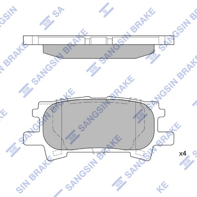 Колодки дисковые  Toko cars T2215032 цена, от 16.07 USD